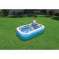 Blue Rectangular Family Pool  262 x 175 x 51 cm