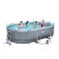 Oval Power Steel Frame Pool 488 x 305 x 107 cm