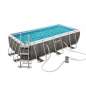 Rectangular Frame Pool Rattan 404 x 201 x 100 cm