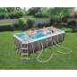 Rectangular Frame Pool Rattan 404 x 201 x 100 cm