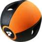 Pure2improve Medizinball mit Handgriffen 4kg  schwarz/orange 