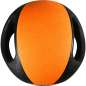 Pure2improve Medizinball mit Handgriffen 4kg  schwarz/orange 