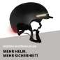 Hudora Skaterhelm LED  schwarz S