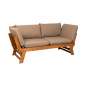 Contini 2er Sofa mit Kissen Taupe