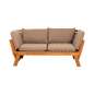 Contini 2er Sofa mit Kissen Taupe