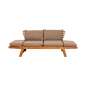 Contini 2er Sofa mit Kissen Taupe