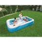 DELUXE BLUE RECTANGULAR FAMILY POOL 305X 183X56CM