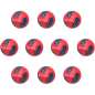 10-er Set Hummel Hmlclassic Energizer Handball - red/marine/light blue