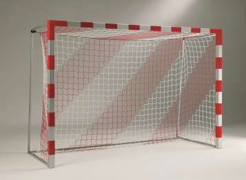 Handballtornetz, 4 mm stark, Tortiefe 80 / 100 cm - 2 farbig