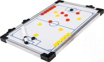 Magnet-Taktiktafel Fussball 60 x 45 cm - Weiss