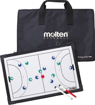 Magnet Taktikmappe Handball 45 x 30 cm - Weiss