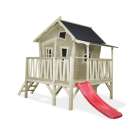 Exit Toys Holzspielhaus Crooky 350 - Graubeige