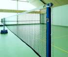 Badminton-Turniernetz mit Stahlseil 1.2 mm - Schwarz