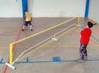 Mini Tennis Badminton Netz Stahlrohrkonstruktion